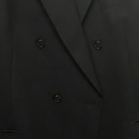 Vintage Burberry Navy Wool Double Breasted Suit Coat/Blazer - Picture 6 of 12